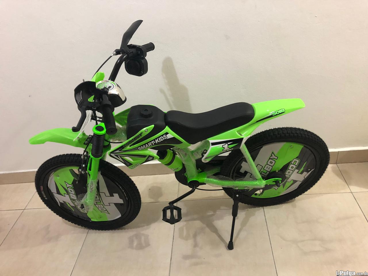 Bicicleta tipo 2025 moto para niños