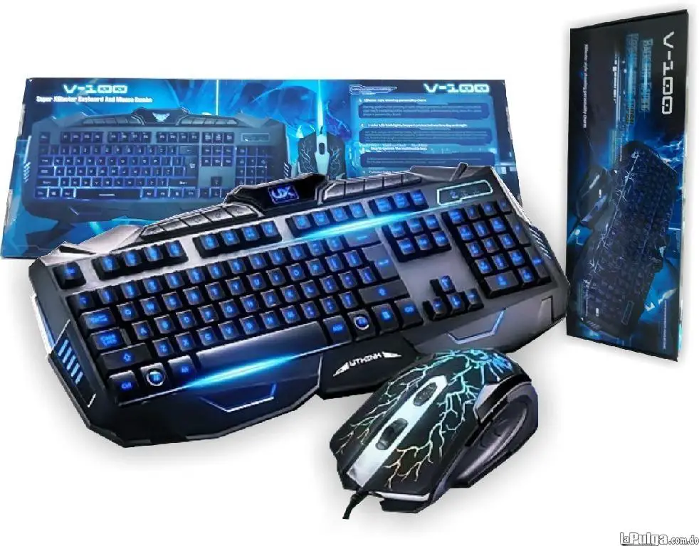 Teclado  Mouse Para Pc. Jugadores Gamin Con Luces Gamer Gaming Foto 6793506-2.jpg