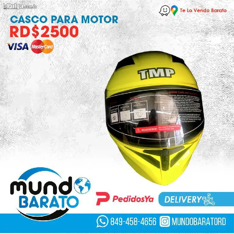 Casco Motociclista Moto Motorizado VARIEDAD COLORES Pasola Motorista Foto 6794209-5.jpg