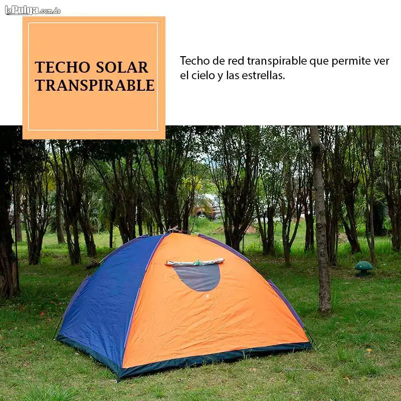 Casa de Campaña Impermeable Carpa Portátil Tienda para Camping Foto 6814949-5.jpg