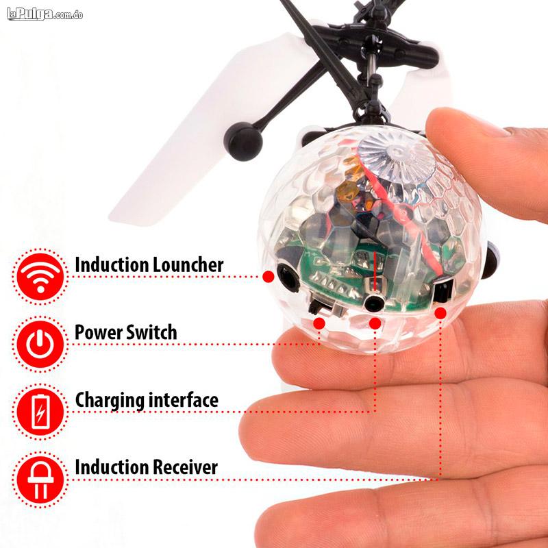 Drone Tipo Esfera Voladora con Luces LED Recargable Control Remoto Foto 6815035-3.jpg