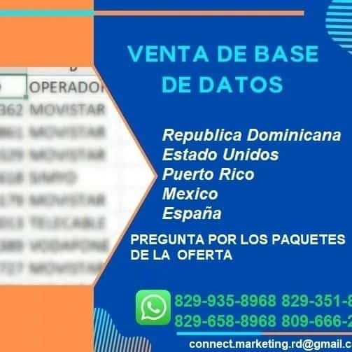 BASE DE DATOS PARA CALL CENTER  TELEMERCADEO Foto 6862633-1.jpg