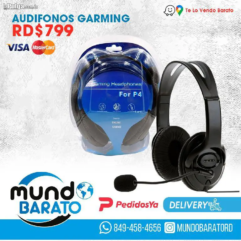 Audifonos con Microfono Auriculares ps4 celular pc Gaming Gamer Foto 6863844-6.jpg