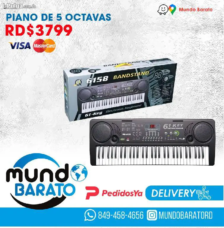 Teclado 5 Octavas Piano Stand Band Foto 6864643-2.jpg