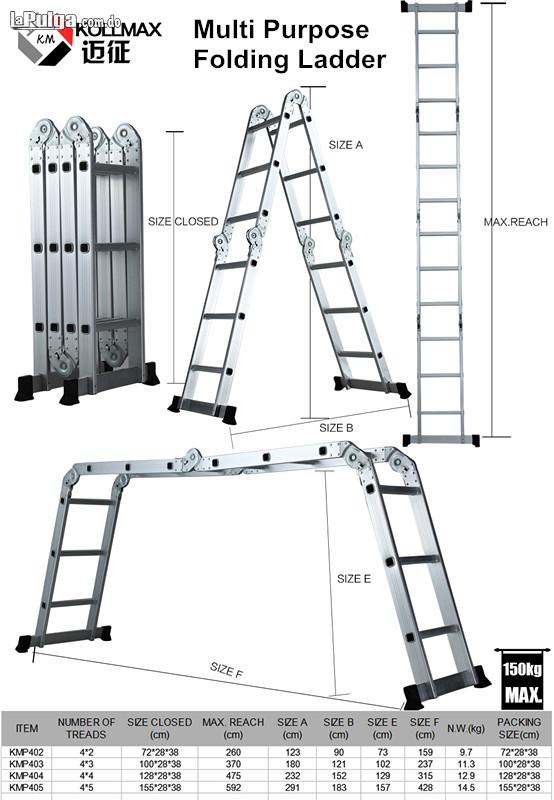 Escalera de Aluminio Multiusos 12.5 Pies Calidad Garantizada Foto 6868822-1.jpg