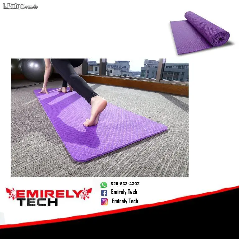 Yoga Mat Colchoneta manta Gimnasia Deporte ejercicio alfombra Foto 6899746-1.jpg