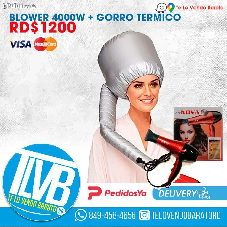 Blower Nova 4000w  Gorro Termico Secador soy Tienda Foto 6904831-4.jpg