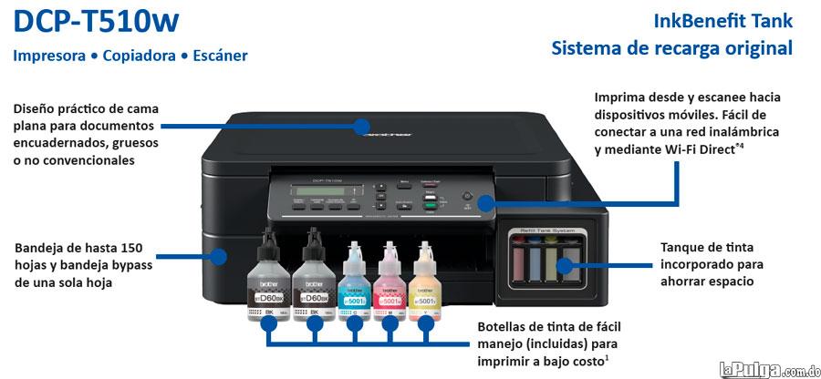 Multifuncional Brother DCP-T510W - 27ppm Negro - 10ppm Color - Tinta C Foto 6911054-3.jpg