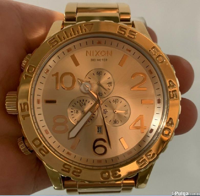 Reloj NIXON grande 100 Original enchapado en oro nuevo 12700 Foto 6915299-2.jpg