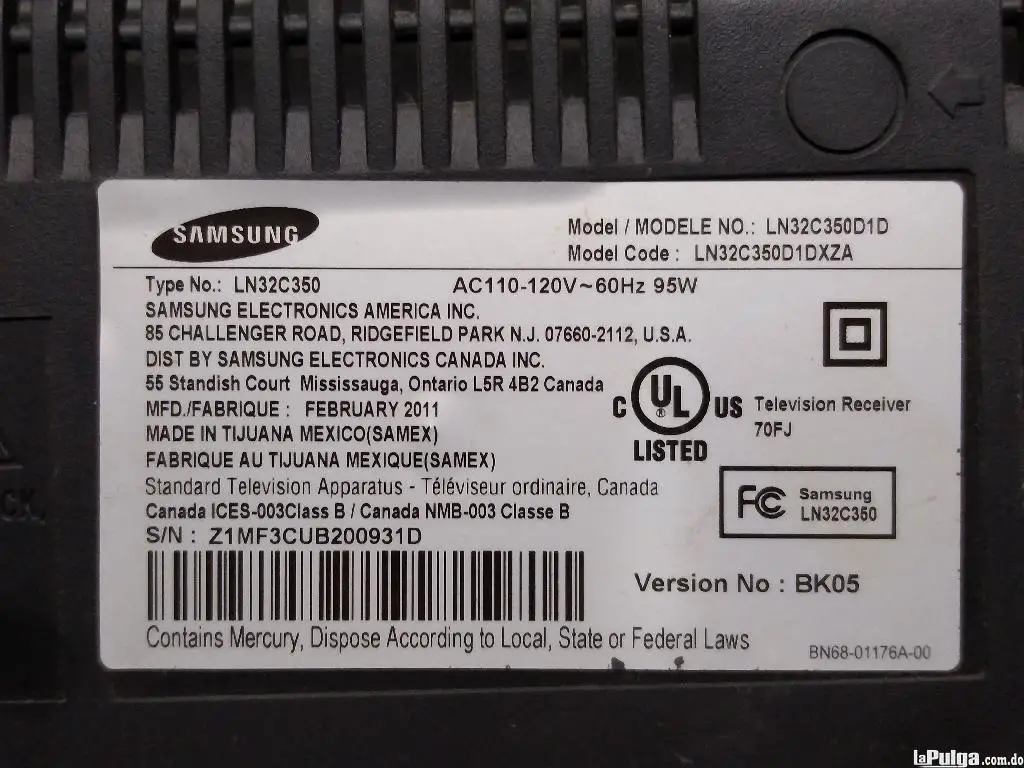 Fuente de alimentación TV Samsung LN32C350D1D Foto 6922672-1.jpg