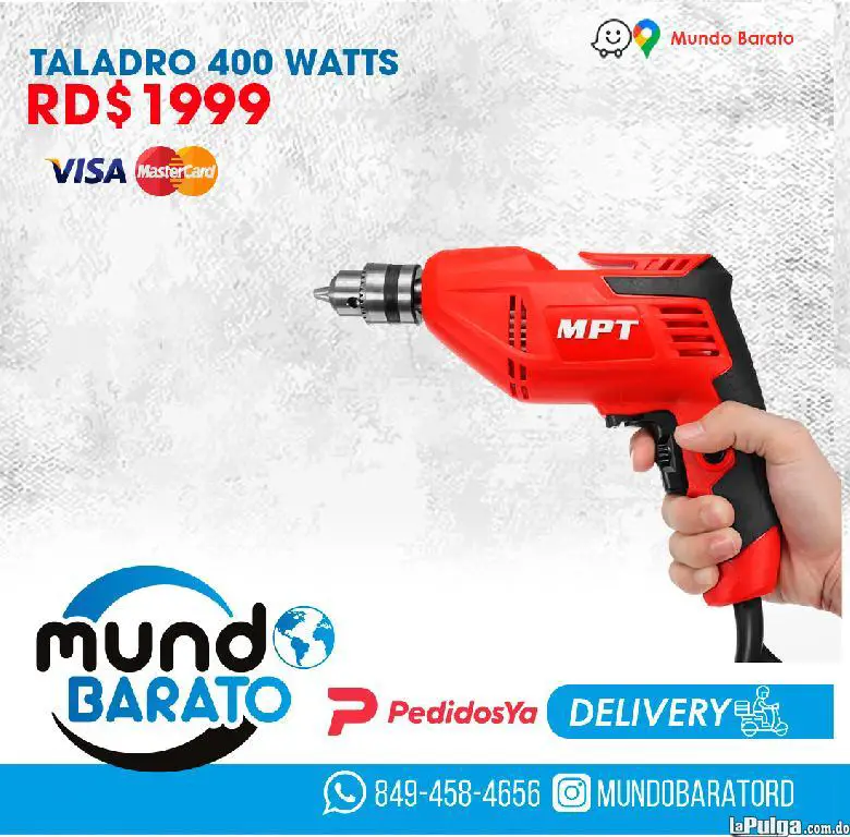 Taladro Electrico 400 Watts Mpt Herramientas Destornillador Foto 6945878-5.jpg