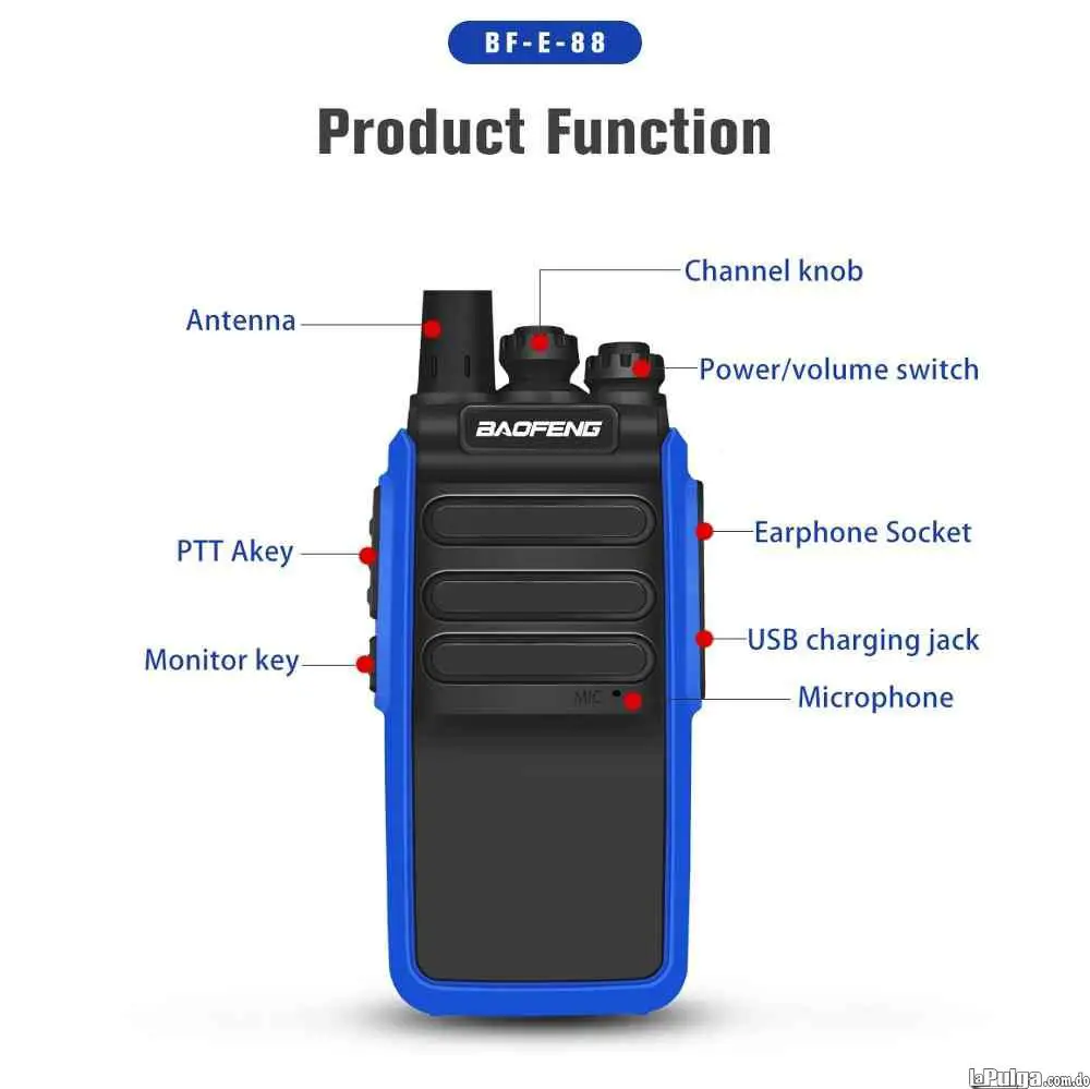 Radios Comunicacion Walkie Talkie Marca Baofeng E88 Foto 6947024-4.jpg