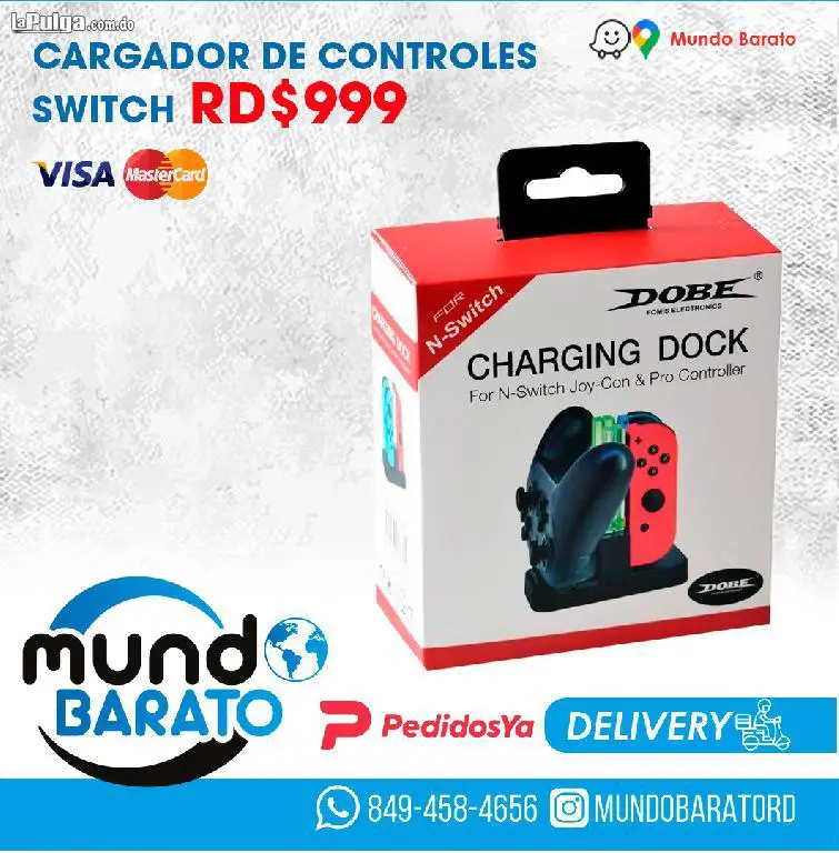 Cargador para controles de Nintendo Switch Mando Foto 6953155-4.jpg