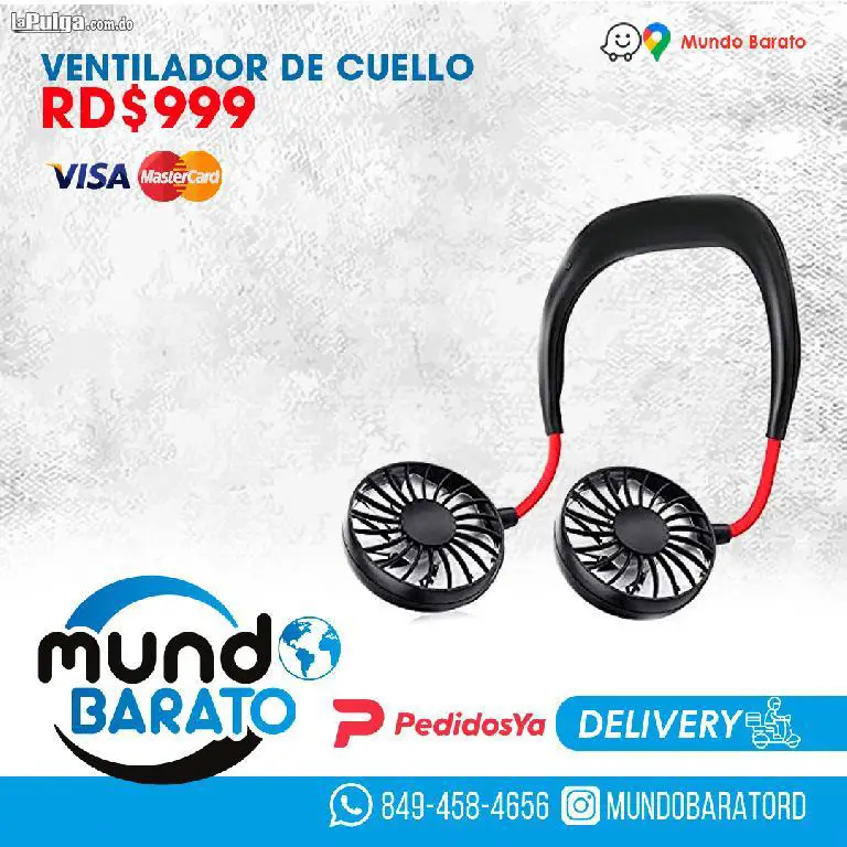 Mini Ventilador USB portátil para el cuello con batería recargable A Foto 6963020-6.jpg