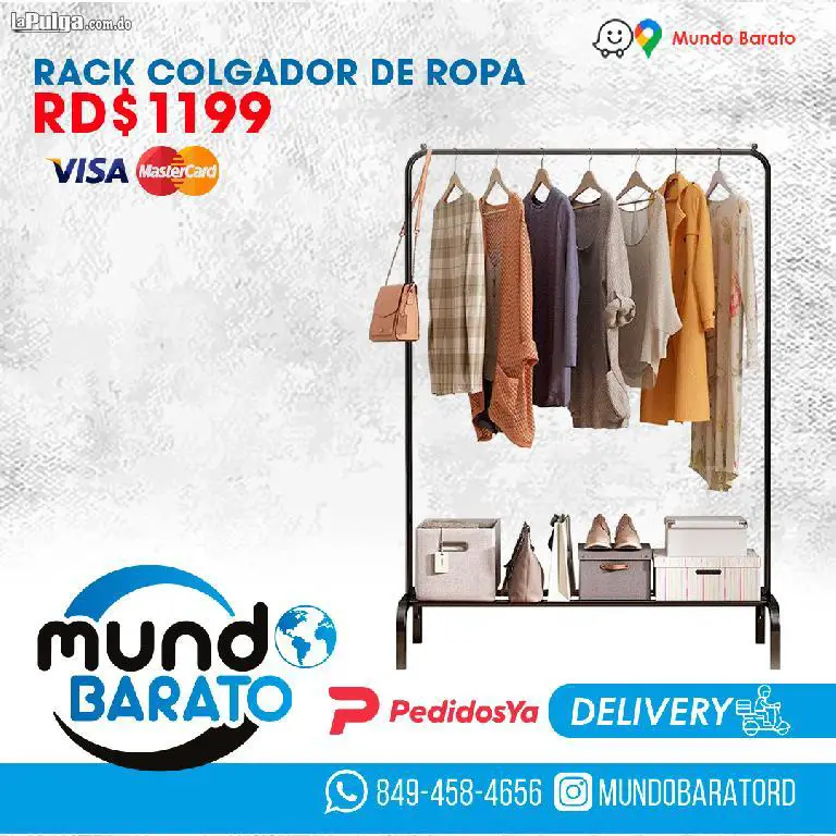 Tendedero de Ropa Colgador Rack Organizador Closet paca Foto 6963513-3.jpg