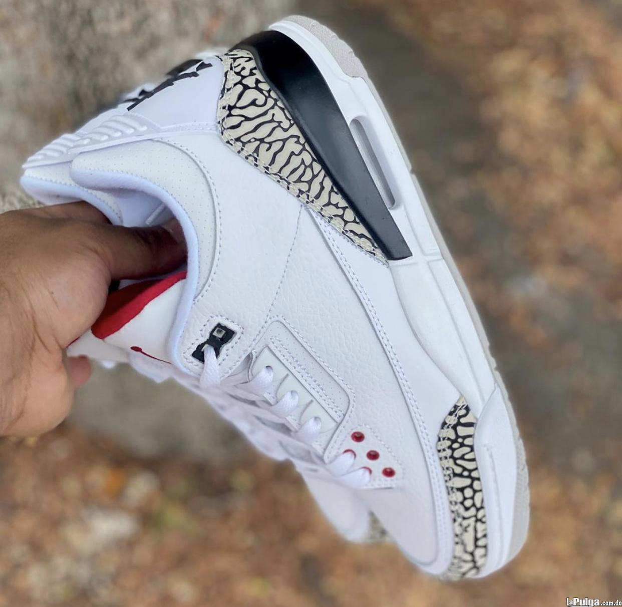 Tenis Jordan Retro 3 Fire Red Denim 2023 Foto 6972421-1.jpg