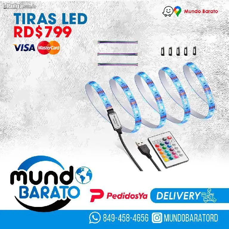 Tira Led Luz led para decoración ultrabrillante flexible colorida tik Foto 6973273-1.jpg