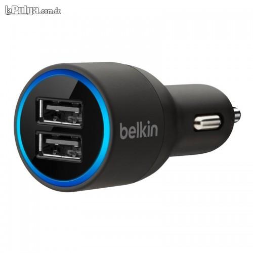 CARGADOR BELKIN PARA CARRO DOBLE PUERTO CON CABLE MICRO USB Foto 6982287-1.jpg