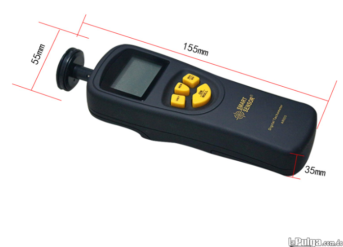 Tacómetro Digital Medidor de Velocidad Rotacion Contacto LCD Foto 6983051-2.jpg
