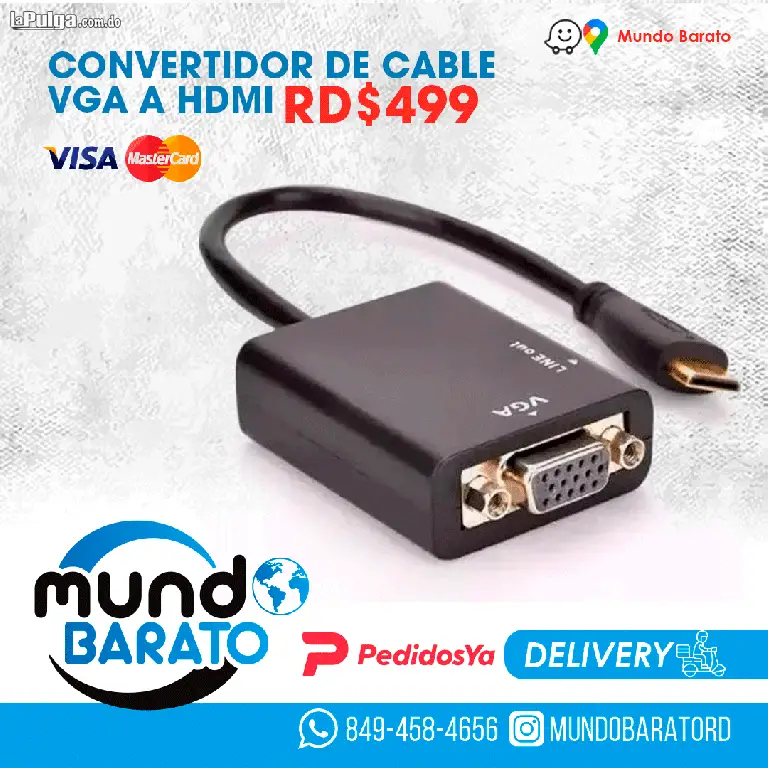 Convertidor VGA a HDMI Cable HD Foto 6985952-1.jpg