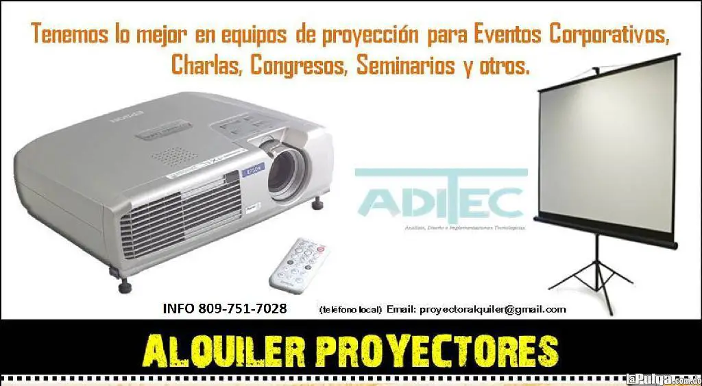 Alquiler De Proyectores Pantallas Data Show Laptos En Todas Tus Oc