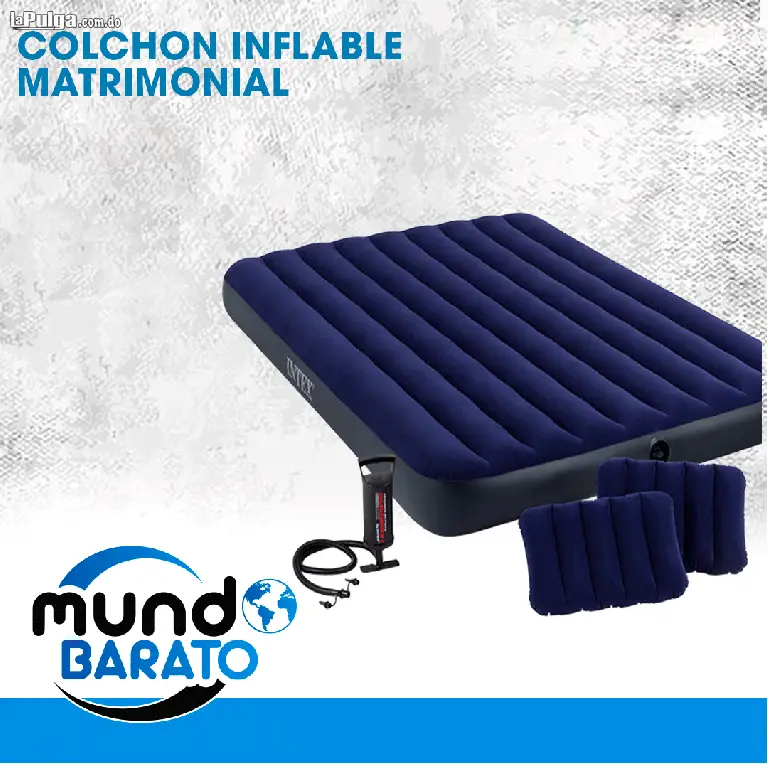 COLCHON INFLABLE INTEX  BOMBA INFLADOR. CAMA DE AIRE PORTATIL VIAJERO Foto 6988835-1.jpg