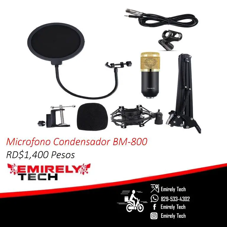 Microfono Condensador Profesional de estudio kit grabación  Foto 6997677-T1.jpg