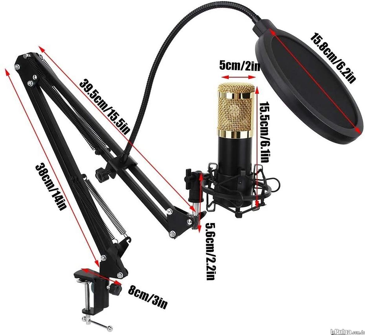 Microfono Condensador Profesional de estudio kit grabación tripode BM Foto 6997691-4.jpg