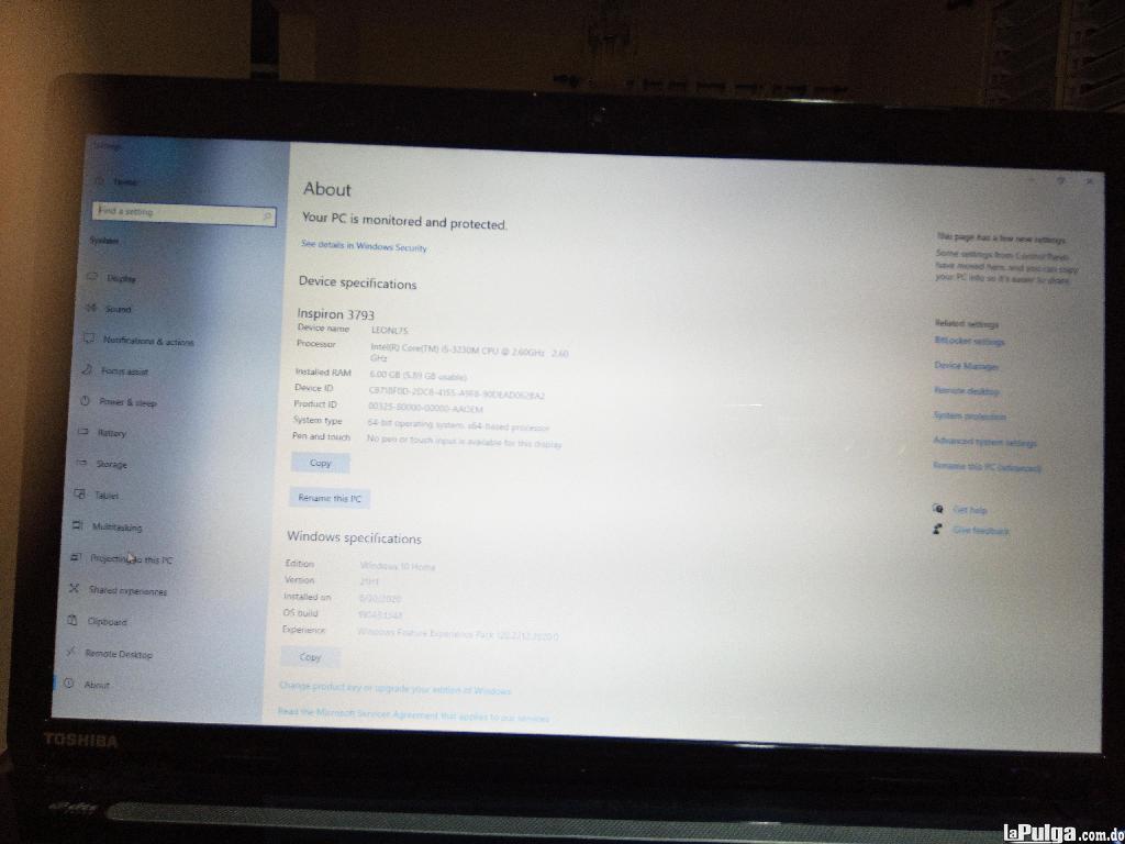 Toshiba Satellite L75 En Bonao