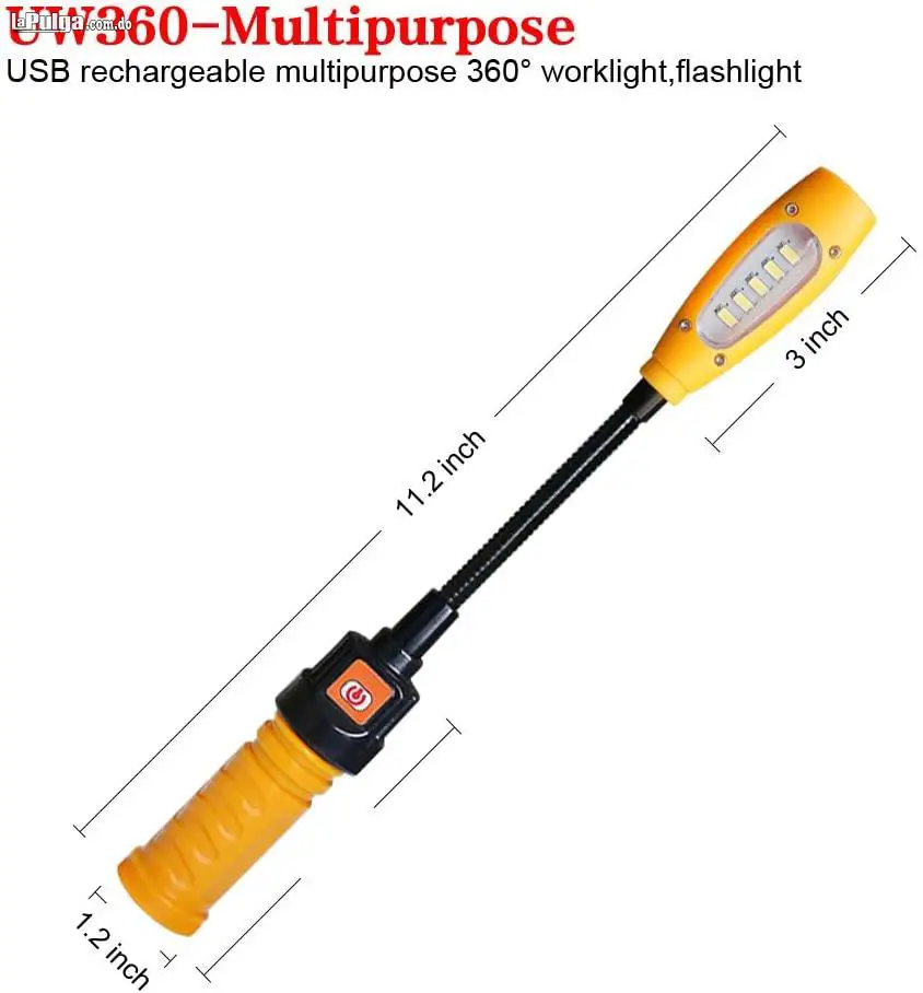 Luz Led de trabajo flexible con iman en la base Foto 7026355-2.jpg