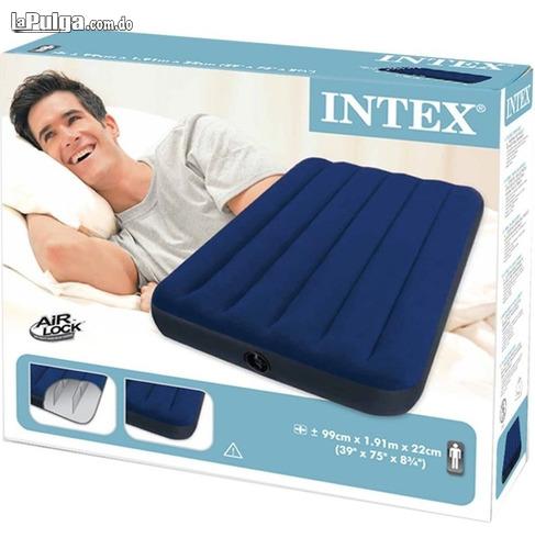 COLCHON INFLABLE INTEX INDIVIDUAL 1 PLAZA CAMA DE AIRE PORTATIL VIAJER Foto 7042930-4.jpg