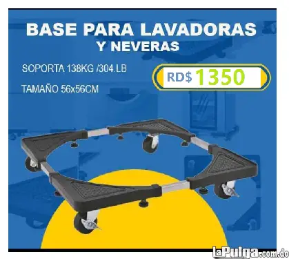 Base especial para lavadora y nevera