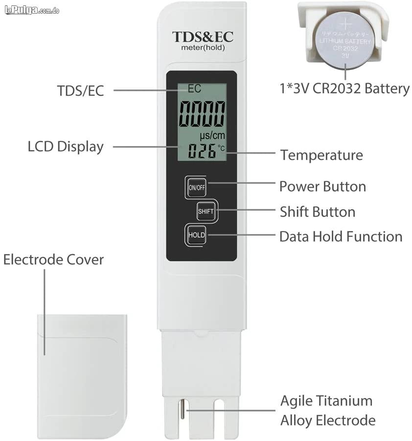 Medidor Digital de agua TDS EC ppm de temperatura de pureza del agua P Foto 7067972-4.jpg