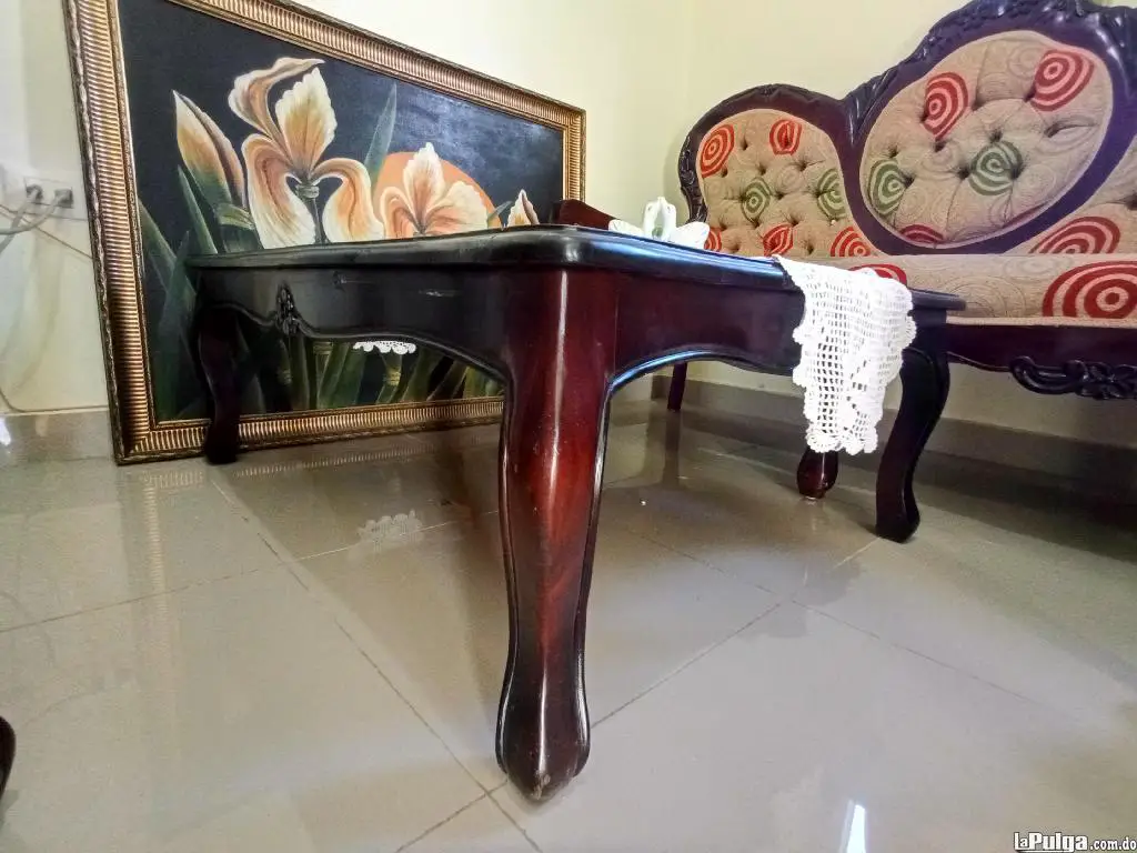 Juego de Muebles de Caoba Tapizado  Foto 7069344-4.jpg