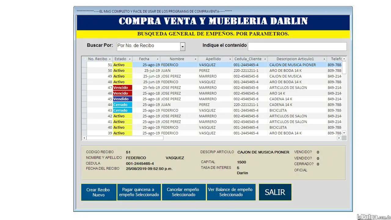 PROGRAMAS PARA COMPRAVENTAS CASAS DE EMPEÑOS COMPLETO Y ACTUALIZADO Foto 7072137-4.jpg