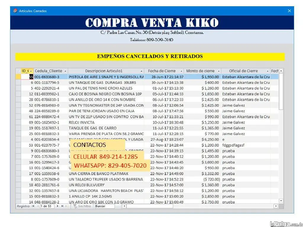 PROGRAMAS PARA COMPRAVENTAS CASAS DE EMPEÑOS COMPLETO Y ACTUALIZADO Foto 7072137-5.jpg