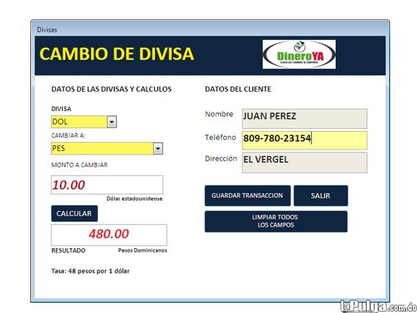 SISTEMA PARA CASA DE CAMBIO DOLARES EUROS PESOS Foto 7072191-1.jpg