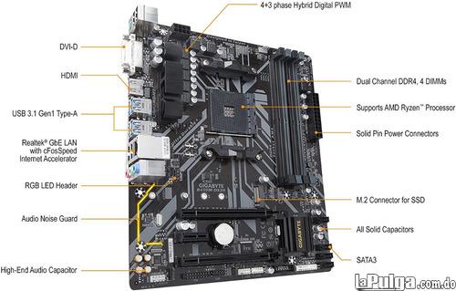 Tarjeta Madre AM4 GIGABYTE B450M DS3H 1.0 Foto 7073768-2.jpg