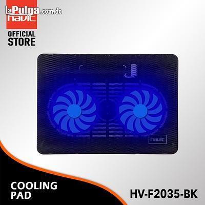 FAN COOLER PARA LAPTOP HAVIT HV-F2035 2xFAN LED AZUL Foto 7074873-1.jpg