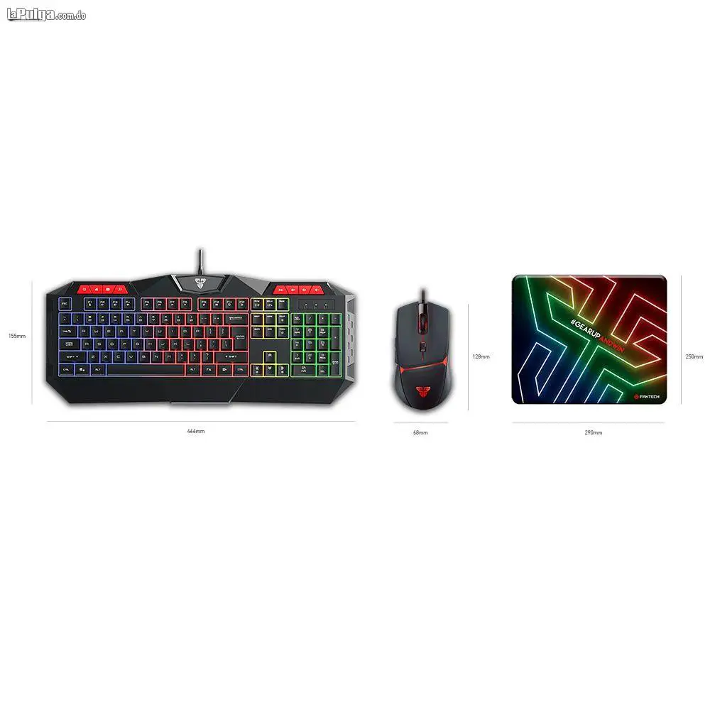 Combo Gaming Fantech P31 Teclado  Mouse  Mouse Pad Foto 7086000-4.jpg