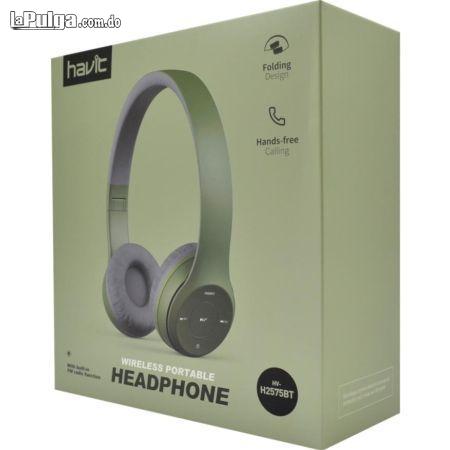 Headphone Bluetooth Havit Mod. H2575BT Verde Militar Foto 7086029-2.jpg