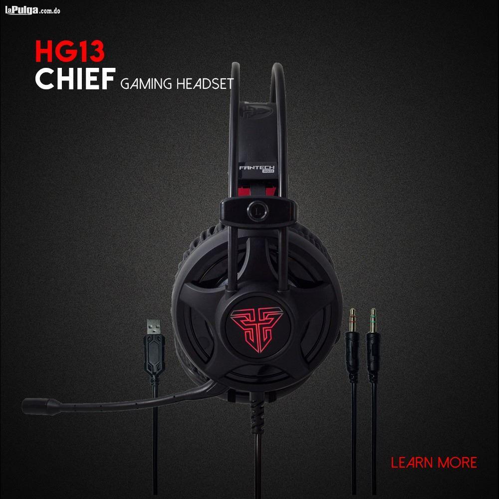 HEADSET FANTECH HG13 Chief Gaming LED Rojo Foto 7086036-1.jpg