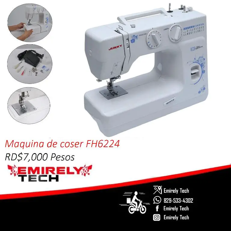 Maquina de coser Electrica multifuncional profesional JUKKY FH6224 Foto 7089034-G1.jpg