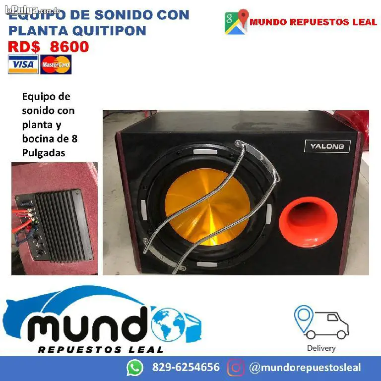 EQUIPO DE SONIDO CON PLANTA BOCINA 8 PULGADAS Foto 7094929-2.jpg