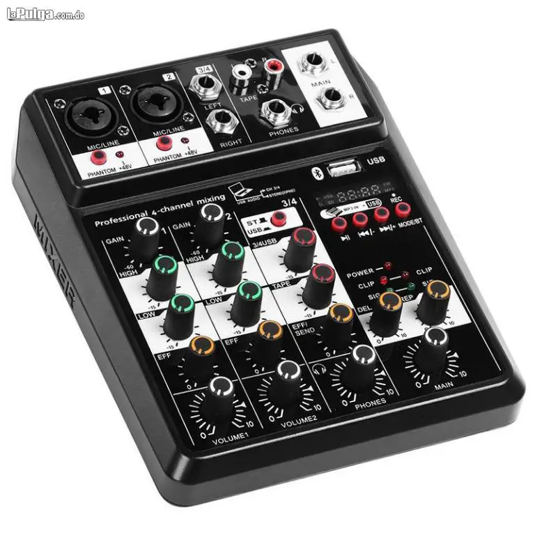 MEZCLADOR DE AUDIO DE 4 CANALES MIXER USB PORTATIL Foto 7099107-4.jpg