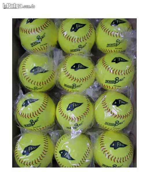 Pelota para softball 4Fans JM180 Cork Center Amarilla Foto 7107299-1.jpg