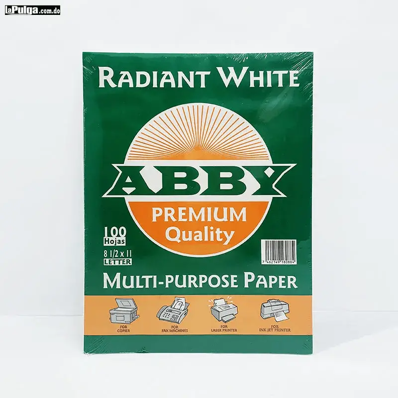 RESMA DE PAPEL BLANCO RADIANTE BOND 20 - 8.5 x 11 - ABBY PREMIUM 50 Foto 7108138-3.jpg