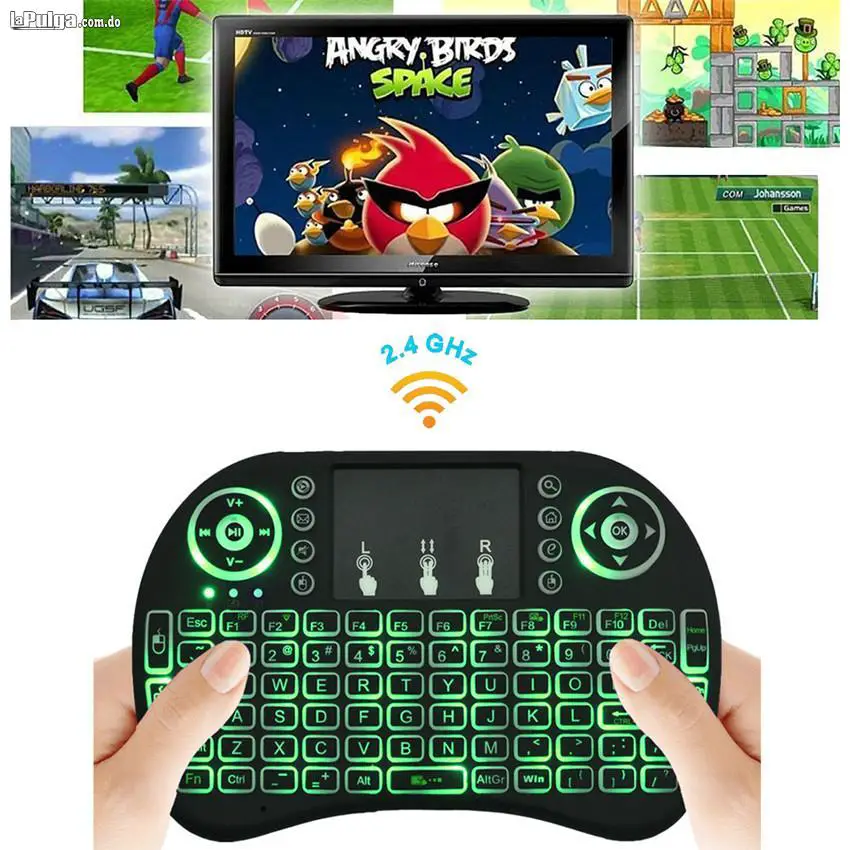 Mini teclado con luz para Smart TV TV Box PC o Laptop Foto 7109399-2.jpg