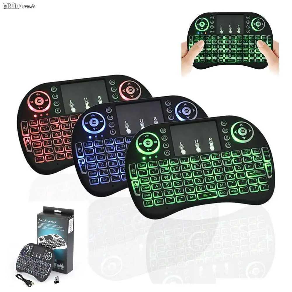 Mini teclado con luz para Smart TV TV Box PC o Laptop Foto 7109399-3.jpg