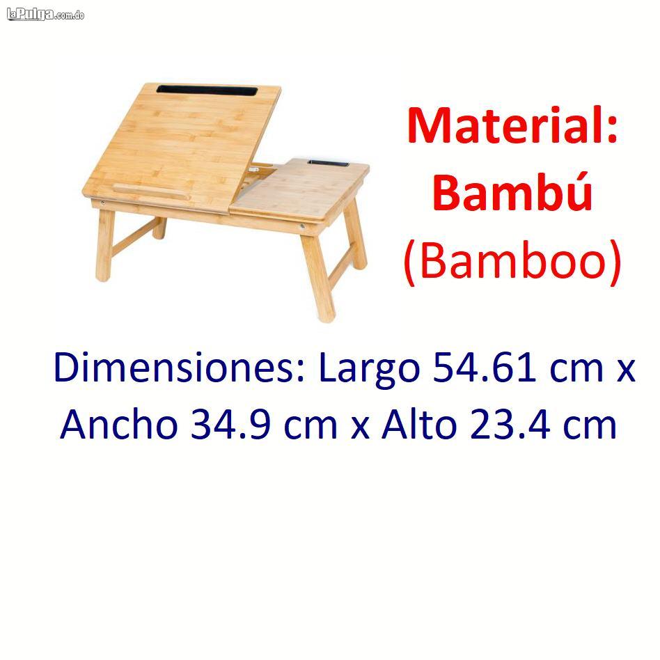 Mesa bandeja multifuncional portatil plegable de bambu bamboo Foto 7111368-2.jpg